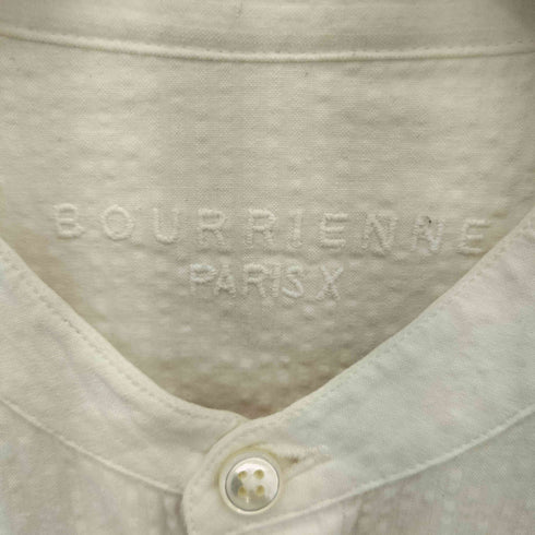 BOURRIENNE PARIS X  X-ARTISTE アルティスト バンドカラー サッカー ロング シャツ メンズ import:S